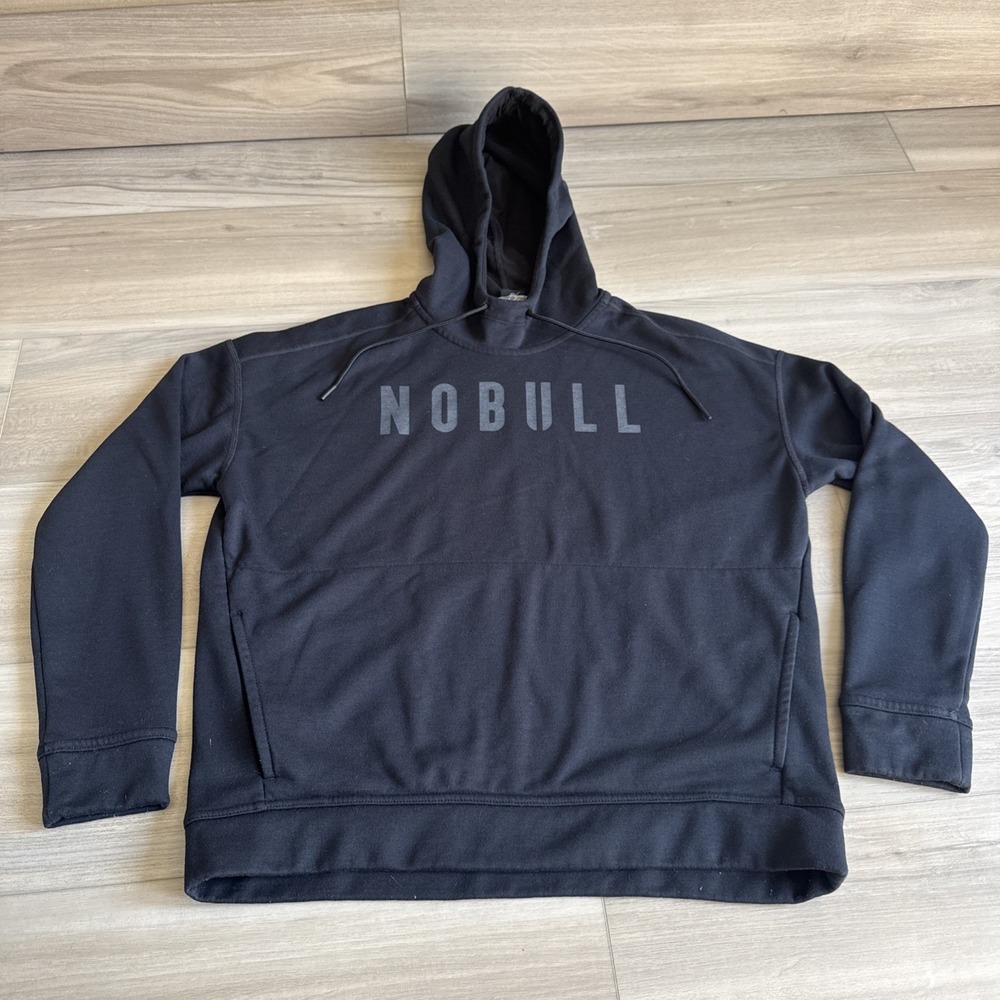 Nobull Performance Hoodie Sweatshirt Black Fleece Lined Women's Size SM Comfort‎